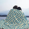 thumbnail image 6 of XMXT Flannel Throw Blanket for Couch, Abstract Labyrinth Background Bed Sofa Decor Blankets for Home Bedroom, 80 x 60 inches, 6 of 9