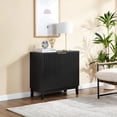 thumbnail image 2 of Homy Casa Entryway Storage Cabinet with 2 Shelves, Accent Organizer for Hallway & Foyer, Black, 2 of 6