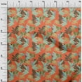 thumbnail image 3 of oneOone Cotton Cambric Orange Fabric Tropical Sewing Material Print Fabric By The Yard 56 Inch Wide, 3 of 5