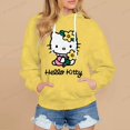 thumbnail image 1 of Sudaderas con capucha de Hello Kitty para mujer, ropa de calle con gráfico de Hello Kitty Kawaii, Tops divertidos, sudaderas de Anime para mujer, 1 of 4