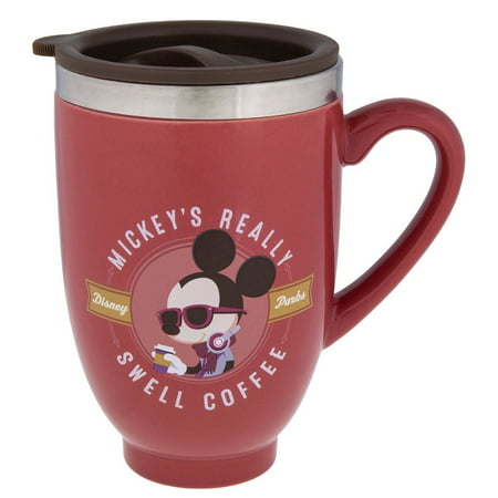 Disney Parks Mickey Really Swell Coffee Ceramic Travel Mug