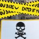 thumbnail image 2 of Cinta de advertencia de Halloween, cinta de precaución de Halloween, accesorios de cinta de peligro de Halloween, cinta de escena del crimen, suministros de decoración de cinta de advertencia, 2 of 4