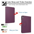 thumbnail image 3 of TECH CIRCLE iPad 10th Generation Case 2022, Premium Leather Slim Folio Stand Smart Protective Women Men Case with Auto Wake/Sleep for iPad 10th Gen 10.9" 2022 A2696 A2757 A2777, Purple, 3 of 6