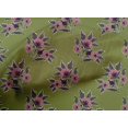 thumbnail image 4 of oneOone Cotton Poplin Fabric Leaves & Floral Block Print Fabric BTY 56 Inch Wide, 4 of 4
