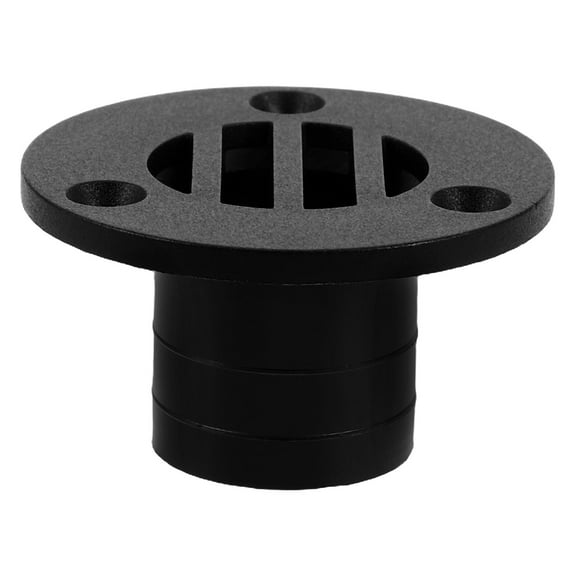 LULULION Black Nylon Boat Deck Drain Cover Marine Floor Drain with Easy Installation