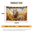 thumbnail image 6 of SEANATIVE Aztec Tribal Tapestry Wall Hanging Small Tapestry for Living Room Decorative Wall Tapestry for Bedroom Small Vintage Wall Hanging Tapestry Small Tapestry, Sunflower Horse, 6 of 6