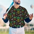 thumbnail image 4 of Fotbe Pineapples Baseball Jersey Shirt for Men and Women, Casual Short Sleeves Button Down T-Shirt-Medium, 4 of 9