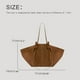 thumbnail image 4 of Bolsos de mano YUZE de gamuza sintética de gran capacidad para mujer, bolsos de diseño de lujo, carteras, novedad 2024, estilo vintage, con frunces en las axilas, 4 of 4