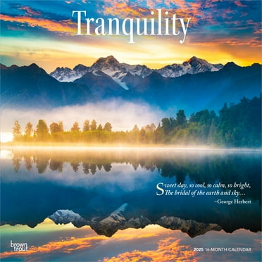Tranquility | 2025 12x24" (Hanging) Square Wall Calendar | BrownTrout