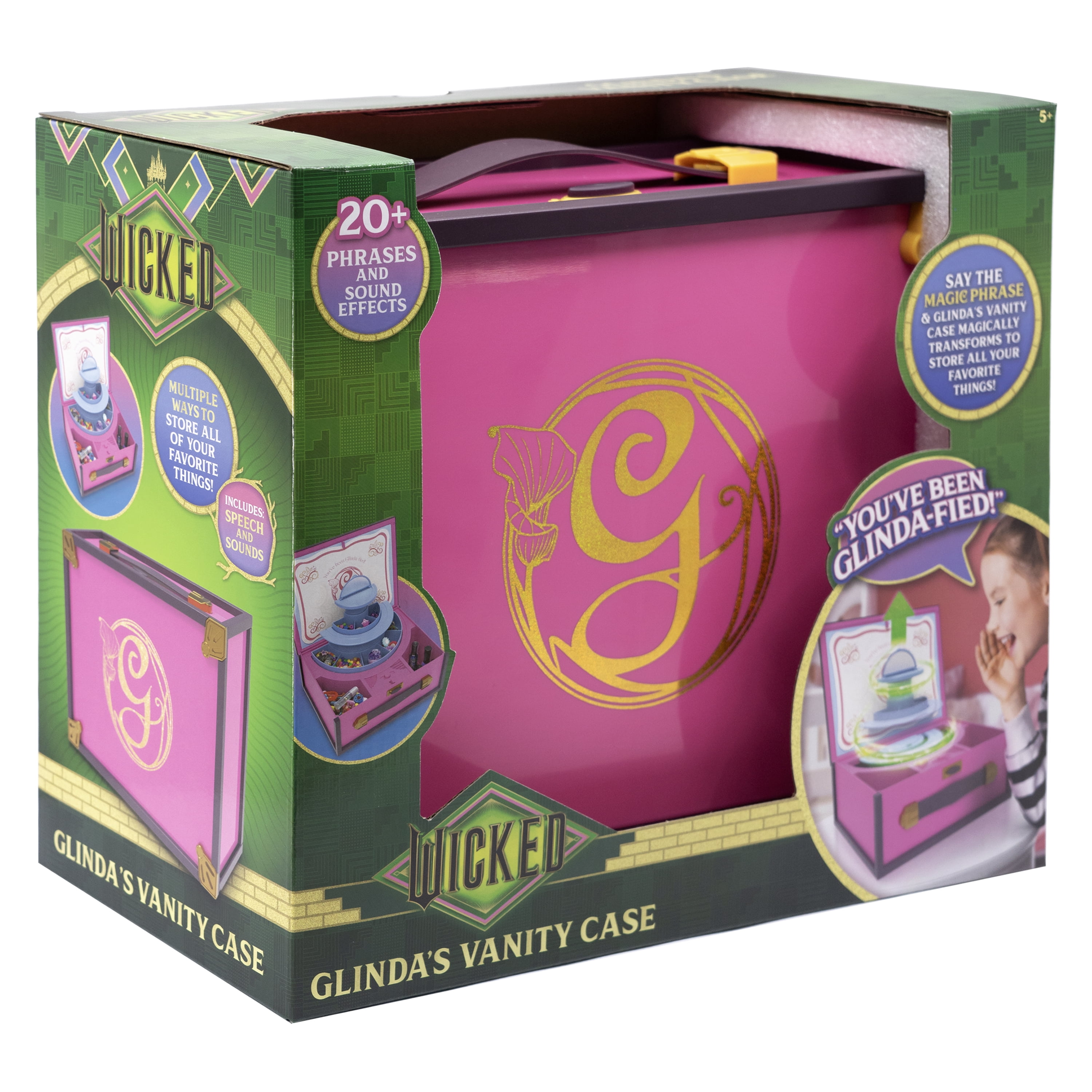 Wicked Glinda's Vanity Case, Plastic, Toys for Children Ages 3 and up
