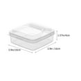 thumbnail image 2 of Homoyoyo Transparent PP Multi-Function Butter and Cheese Storage Container Set 2 Pieces Easy to Clean, 2 of 8