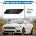 thumbnail image 3 of Parrilla de Luz Antiniebla Frontal Derecha No.HS7Z17B814AA Cubiertas de Luz Antiniebla Inferior Frontal para Ford Fusion 2017-2018 Negro ABS 1 Pc, 3 of 6