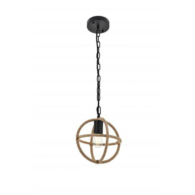 Living District LD4067D8BK Octavia 1 Light Black Ceiling Pendant