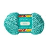 The Pioneer Woman Heathered Velvet Yarn, 77.6 yd, Teal, 100% Polyester, Super Bulky