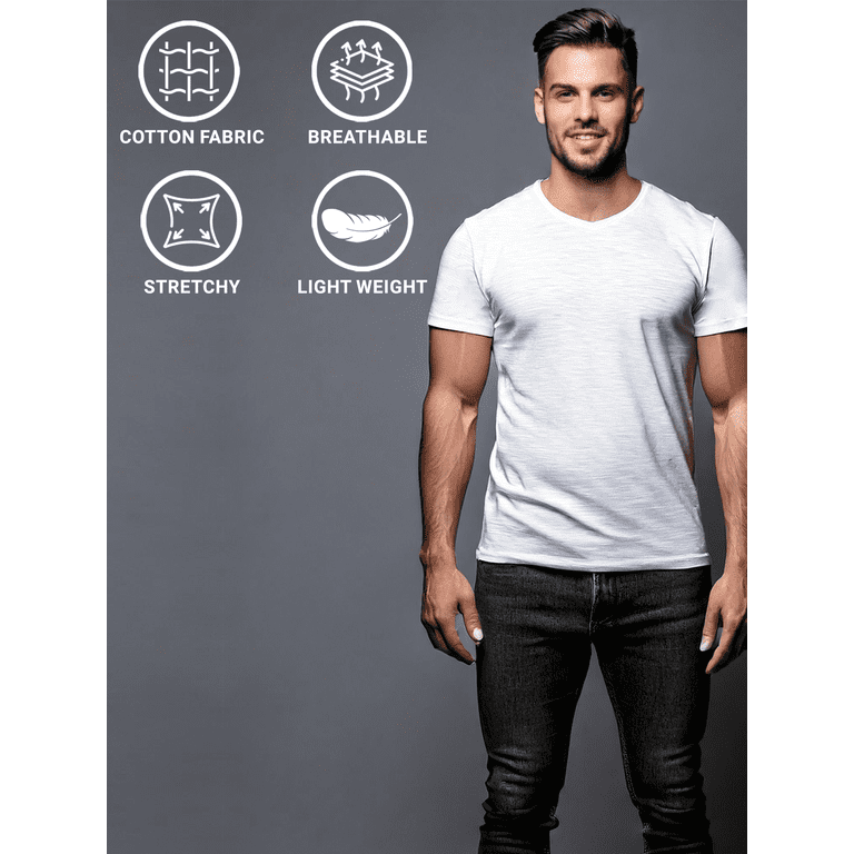 Mossy Oak Men's White V-Neck Undershirt 6-Pack photo 4