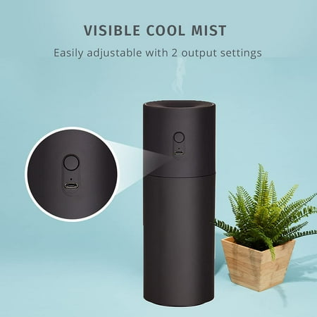 HoMedics - TotalComfort Portable Ultrasonic Humidifier - Black