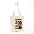 thumbnail image 7 of CafePress - Beer And Your Opinion Tote Bag - Unisex Canvas Tote Bag, Beige, 1-Piece, 7 of 7
