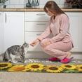 thumbnail image 4 of Kitchen Rugs and Mats Non Skid Washable Vintage Sunflower Board Kitchen Mat and Rug Set,Floor Cushion Waterproof Rug,Rubber Backed Area Rugs for Kitchen Laundry, 4 of 7