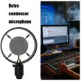 thumbnail image 3 of Dsseng Professional Microphone Condenser Microphone Vintage Recording Studio Microphone for Live Radio Boardcasting Singing, 3 of 7