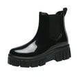 thumbnail image 2 of KANG Snow Boots Women Non Detachable With Cotton Inside Rain Boots Outdoor Rubber Water Shoes Rain Boots Collar Gardening Boots Ultra Lightweight Portable Garden Shoes, 2 of 5