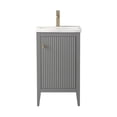 thumbnail image 4 of Vanity Art 20" Bathroom Vanity Cabinet with Ceramic Undermount Sink, Freestanding Storage Cabinet with Ceramic Top, and Removable Shelve, 4 of 7