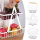 thumbnail image 2 of Estante para verduras de 2 niveles, soporte para cesta de almacenamiento de frutas y verduras, frutero de Metal, soporte desmontable para frutas y verduras Sincero Hogar, 2 of 5