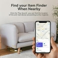thumbnail image 6 of air tags Key Finder, Wallet Tracker Works with Apple Find My (iOS Only), Replaceable Battery, Water-Resistant, Bluetooth Item Finder for Bags, Luggage, Pets & Backpack, White, 6 of 6