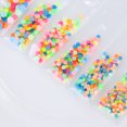 thumbnail image 4 of 1 caja de aproximadamente 850 piezas de manicura cuentas de diamantes de diamantes de diamantes de diamantes de diamantes de uñas noctilucentes mixtas (estilo 7), 4 of 6