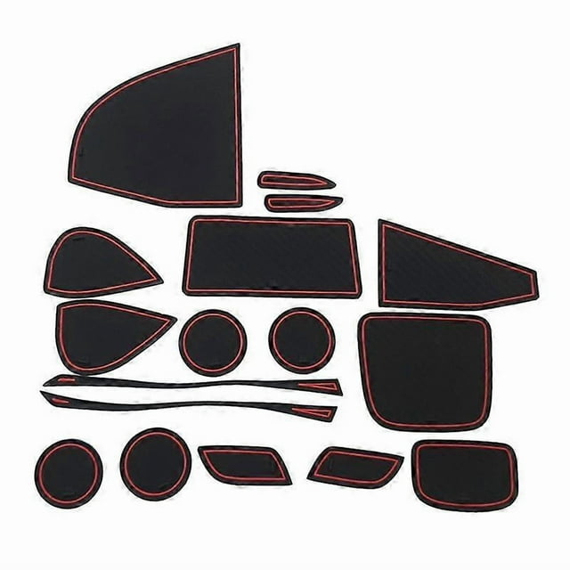 17Pcs Gate Slot Pad for Toyota Yaris Cross 2021 2022 Accessories