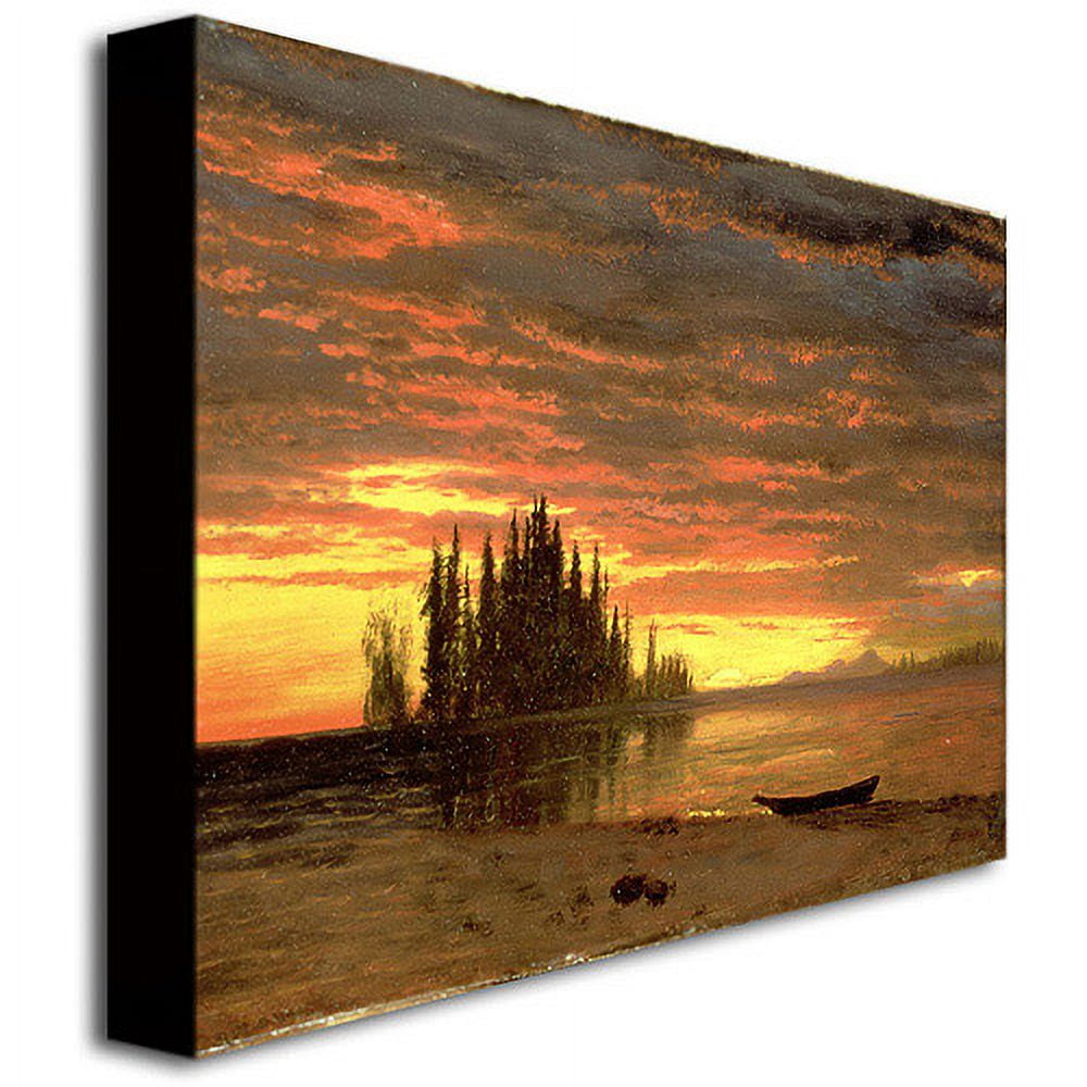 Trademark Fine Art Albert Biersdant 'California Sunset' Canvas Art 18x24 Inches (BL0558-C1824GG)