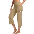 thumbnail image 6 of Only Moment Joggers for Women High Waisted Stretch Ankle Pants for Women Business Casual Travel Athletic Work Beige,L, 6 of 6