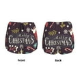 thumbnail image 5 of Xecao's Merry Christmas for a double-layer running short for women, perfect for gym, tennis, and more, featuring a convenient pocket., 5 of 9