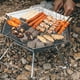 thumbnail image 4 of Parrilla para libre Pozo de fuego con bolsa de transporte Estante de fogata para quemar de material acero inoxidable Cocinar para, 4 of 8