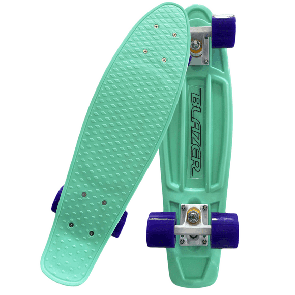 Patineta Pennyboard Blazer Menta con Llantas Moradas JOF-2406MBM