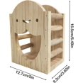 thumbnail image 5 of 1 Piece Wooden Rabbit Food Bowl Fun Shape Guinea Pig Chinchilla Foldable Fixed Feeder, 5 of 5