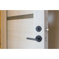 thumbnail image 4 of Design House Eastport 2-Way Zinc Matte Black Adjustable Combo Entry Door Lever and Single Deadbolt, 4 of 14