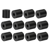 Uxcell 12 Pcs 0.4"ID x 1.2"OD x 1.2"T Multi Purpose Rubber Spacer