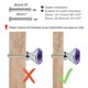 thumbnail image 2 of Perillas de cristal únicas Bargains para armarios, tiradores de puertas para vestidores, 8 piezas moradas para cocina y cajones, 2 of 7