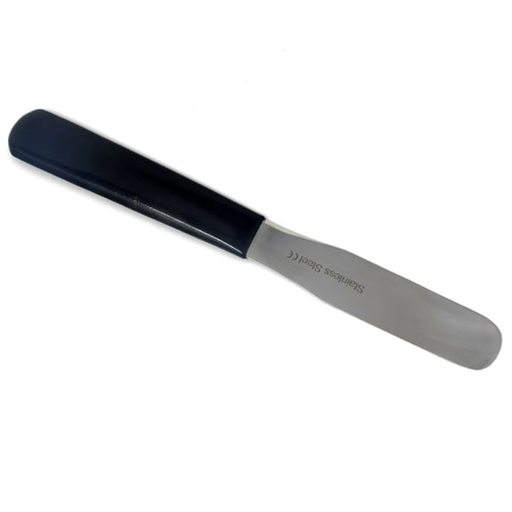 Stainless Steel Lab Spatula with Polyvinylchloride (PVC) Comfort Handle, 3" Blade, 0.62" Blade Width, 7" Total Length