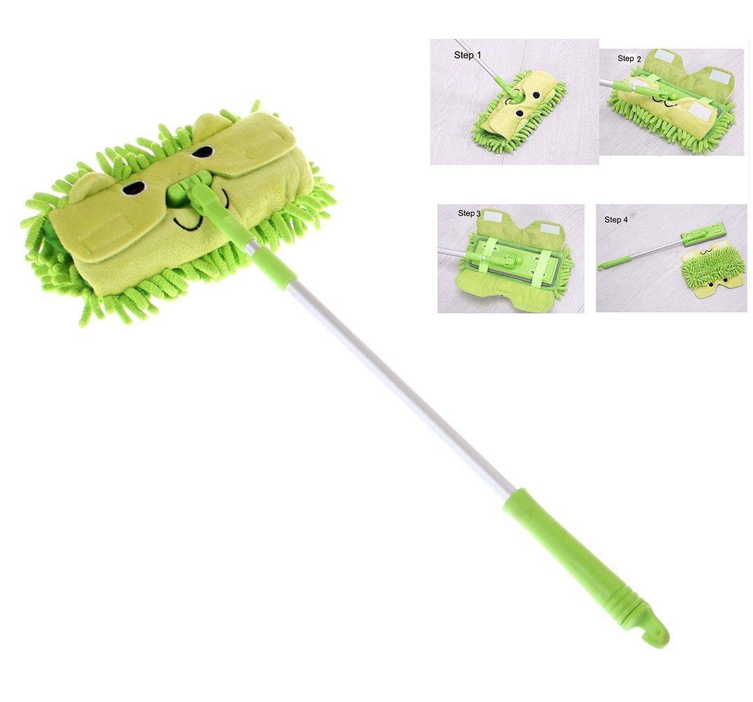 Xifando Kid's Housekeeping Cleaning Tools Set-5pcs,Include Mop,Broom,Dust-pan,Brush,Towel - image 2 of 9