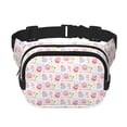 thumbnail image 1 of Fotbe Cute Pig Cangurera Cuadrada con Estampado de Doble Capa, Bolsa de Cintura Ajustable Mini para Hombres y Mujeres, 1 of 9