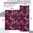 thumbnail image 5 of Camo and Twig Magenta Pattern Teens Toddler Nap Mat with Pillow, Sleeping Mat Bag for Preschool Daycare 50"x20", 5 of 6