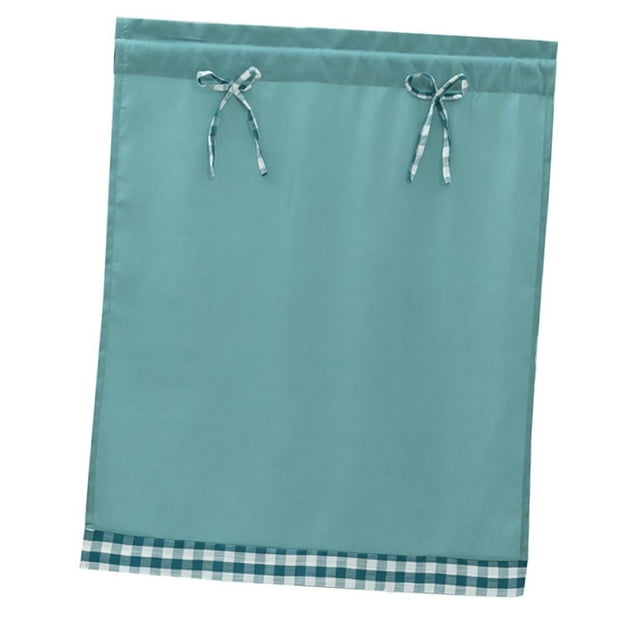 GROWTH TANK 1 Curtain Tier Small Window Drape Blue_74x61cm Light Blue_74x61cm