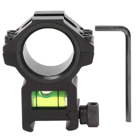 Quickwittc Aluminium Alloy Tactics Bubble Level Ring Airsoft Hunting Rings Fixed Bracket Accessory