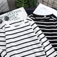 thumbnail image 3 of AMERTEER T-Shirt à Manches Longues Classique pour Femmes T-Shirt à Col Rond Tops Chemisiers Slim Fit, 3 of 5