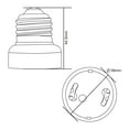 thumbnail image 6 of TORCHSTAR E26/E27 to GU10 Adapter, E26/27 Edison Screw to GU10 Bayonet Base Socket Adapter Converter, Pack of 6, 6 of 7