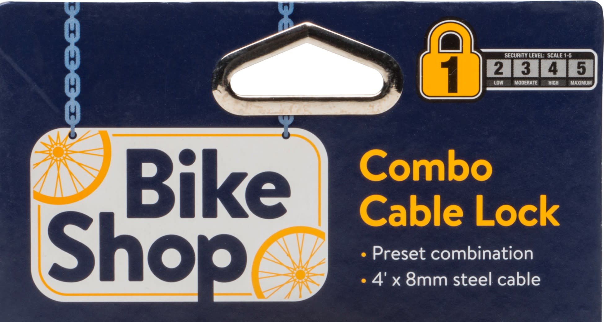Bike Shop 4ft x 8mm Combo Cable Bike Lock - image 2 of 5