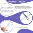 thumbnail image 3 of Ymapinc 2 Packs Steel Self Adhesive Measuring Tape 78 Inches/200 cm Sticky Tape Ruler Measure White Metric and Imperial Measure Reading Ruler Tapes for Workbench Drafting Table, 3 of 5