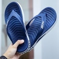 thumbnail image 6 of Mens Flip-Flops Slip-on Flat Heel Non-Slip Slides Thong Men's Bathroom Shower Shoes House Slippers Lightweight Beach Sandals, 6 of 10