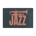 thumbnail image 2 of ZICANCN Area Rugs Doormat , Music Jazz Background Facecloth Non-Slip Floor Mat Rug for Living Room Kitchen Sink Area Indoor Outdoor Entrance 36"x24", 2 of 9